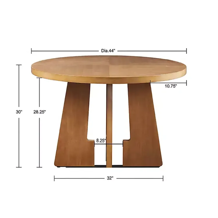 Kirklands Home Dining Tables|Round Pecan Wood Kenny Dining Table Brown