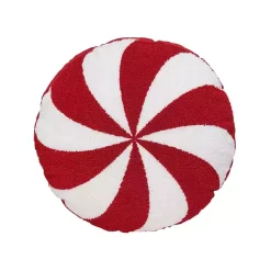 Hot Round Peppermint Candy Pillow Christmas Pillows