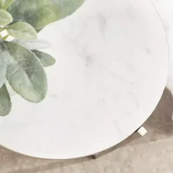 Kirklands Home Accent & End Tables|Round Aguilar Accent Table Silver