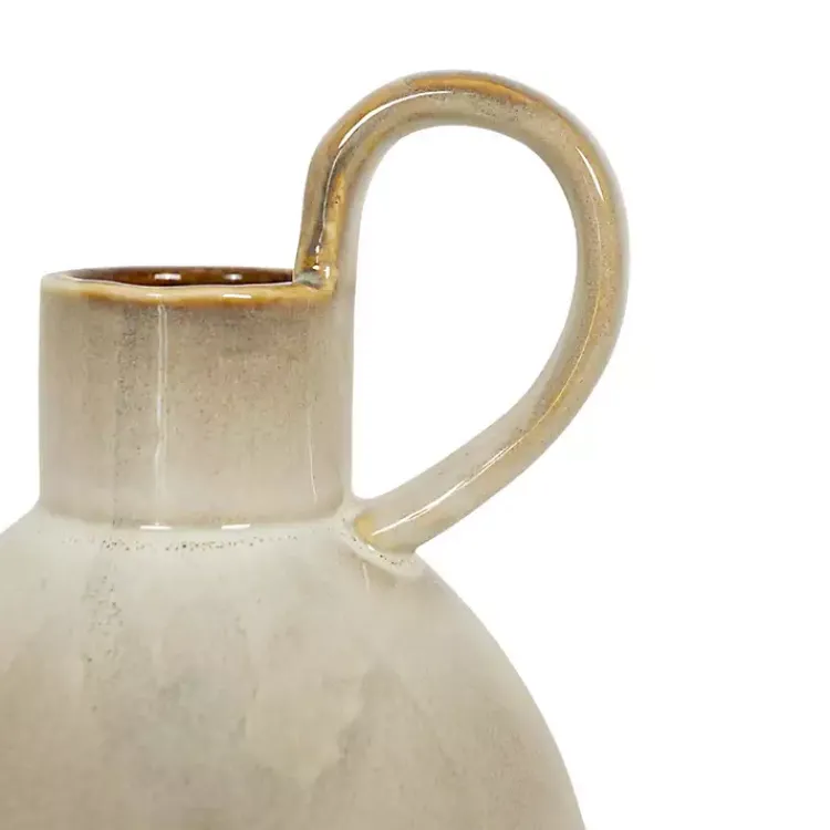 Discount Round Oversized Handle Jug Vase Vases