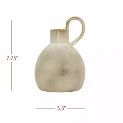Discount Round Oversized Handle Jug Vase Vases