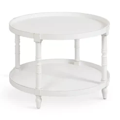 Kirklands Home Coffee Tables|Round Bellport Coffee Table White