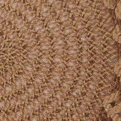 Kirklands Home Table Linens|Round Woven Lattice Placemats, Set of 6 Brown