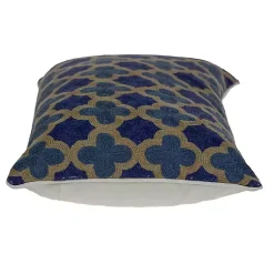 Outlet Royal Blue Quatrefoil Lumbar Throw Pillow Pillows