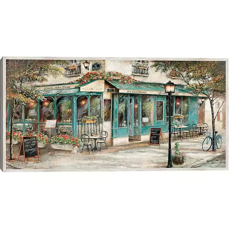 Kirklands Home Framed Art|Rue Du Jardin Corner Bistro Framed Wall Art