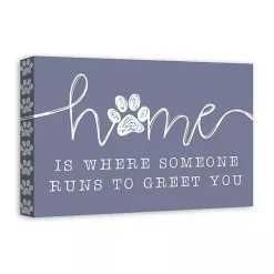 Kirklands Home Wall Quotes & Signs|Runs To Greet You Canvas Art Print, 18x12 in.