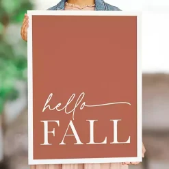 Online Rust Hello Fall Framed Wall Plaque Fall