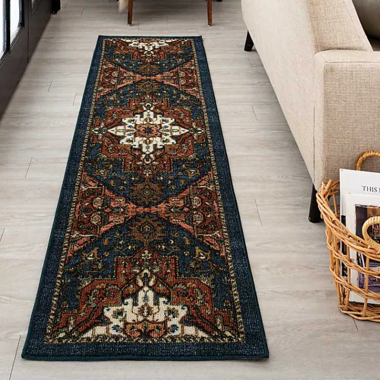 Kirklands Home Area Rugs|Rust Ornamental Runner, 2x8