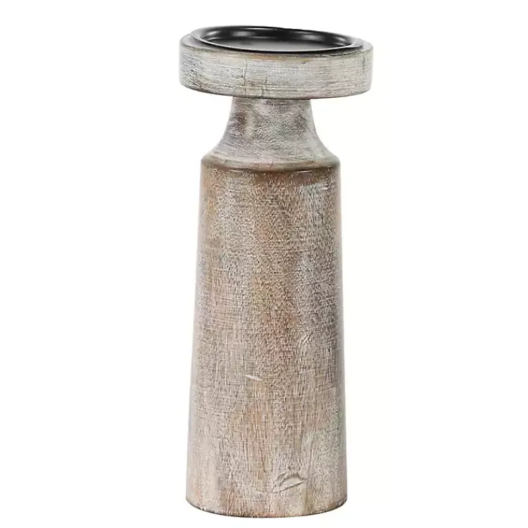 Hot Rust Rustic Mango Wood 3-pc. Candle Holder Set Candle Holders