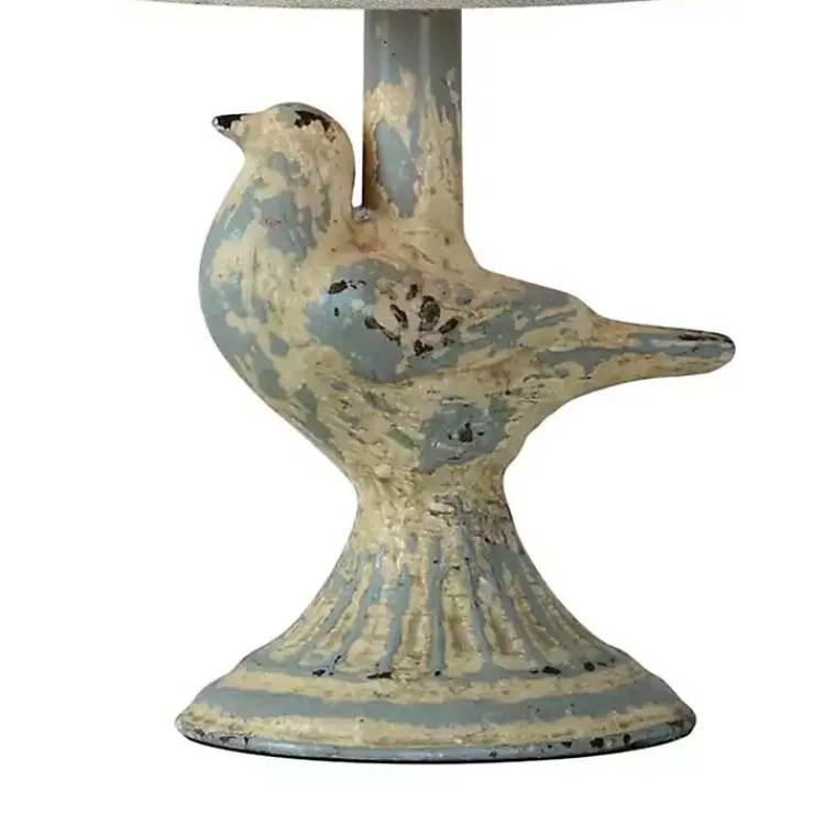 Kirklands Home Table Lamps|Rustic June Bird Mini Table Lamps, Set of 2 Blue