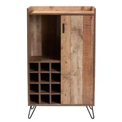 Kirklands Home Cabinets & Sideboards|Rustic Hairpin Wine Cabinet Brown