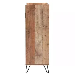 Kirklands Home Cabinets & Sideboards|Rustic Hairpin Wine Cabinet Brown