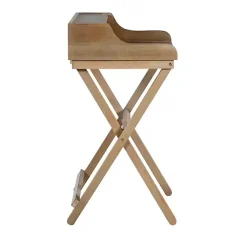 Kirklands Home Office Furniture|Rustic Wooden Folding Desk Brown