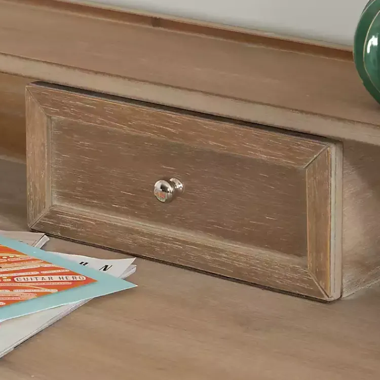 Kirklands Home Office Furniture|Rustic Wooden Folding Desk Brown