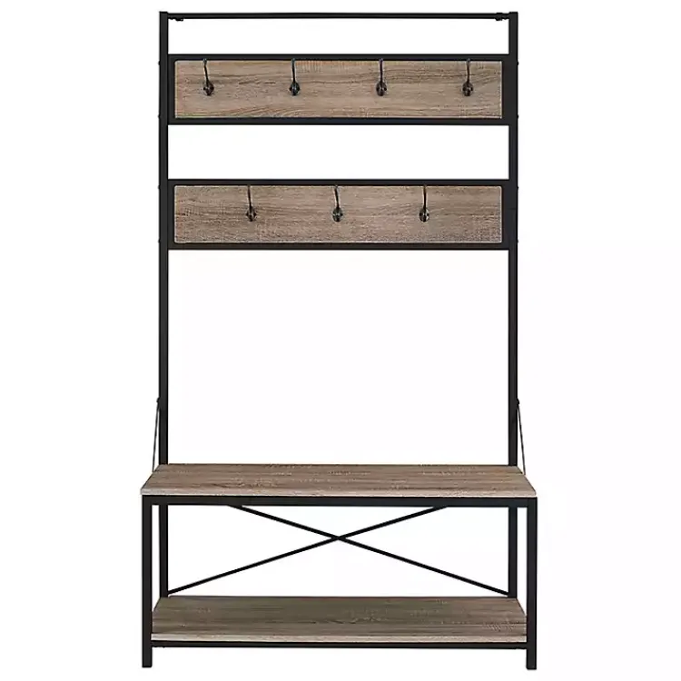 Kirklands Home Entryway Furniture|Rustic Driftwood Hall Tree