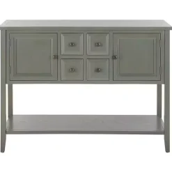 Kirklands Home Cabinets & Sideboards|Rustic 4-Drawer Charlotte Sideboard Gray