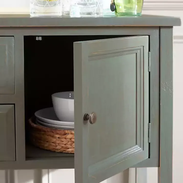 Kirklands Home Cabinets & Sideboards|Rustic 4-Drawer Charlotte Sideboard Gray