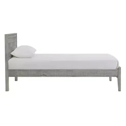 Kirklands Home Beds & Headboards|Rustic Gray Pine Panel Twin Bed Frame
