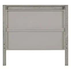 Kirklands Home Beds & Headboards|Rustic Gray Pine Panel Twin Bed Frame