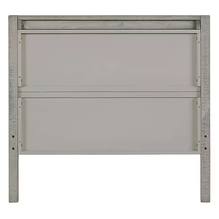 Kirklands Home Beds & Headboards|Rustic Gray Pine Panel Twin Bed Frame