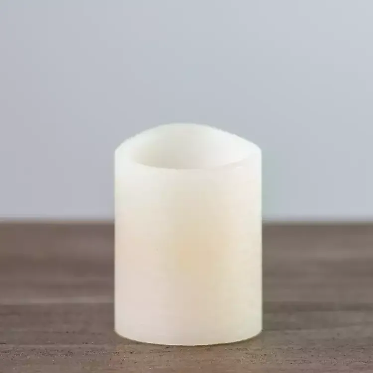 Outlet Rustic LED Pillar Candle, 3x4 in. Flameless Candles