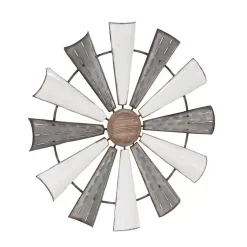 Kirklands Home Wall Plaques|Rustic Metal Windmill Wall Plaque