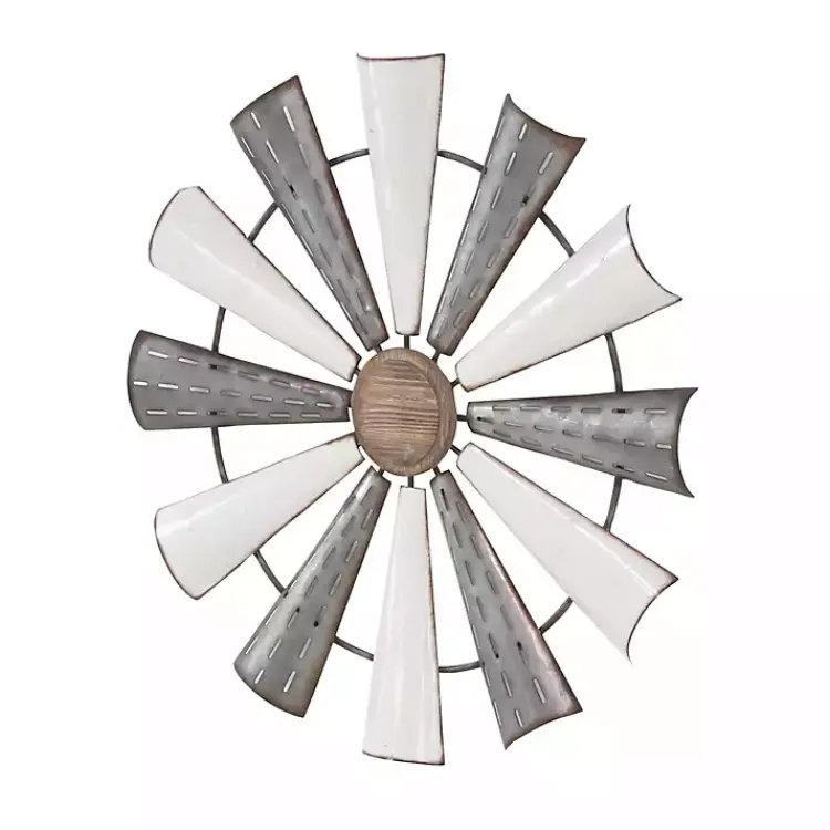 Kirklands Home Wall Plaques|Rustic Metal Windmill Wall Plaque
