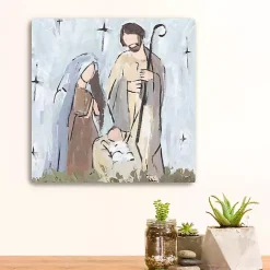 Sale Rustic Nativity Canvas Art Print Christmas Art & Wall Decor