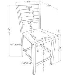 Kirklands Home Bar Stools & Counter Height Stools|Rustic Oak Wood Quinby Counter Stools, Set of 2 Brown
