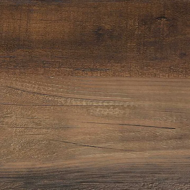 Kirklands Home Tv Stands & Media Consoles|Rustic Oak Wood Slatted Sides Media Cabinet Brown