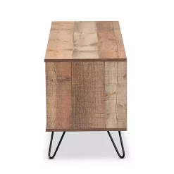 Kirklands Home Tv Stands & Media Consoles|Rustic Oak Wood TV Stand Brown