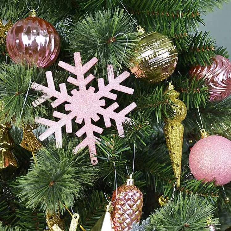 Sale Rustic Pink & Gold 40-pc. Christmas Ornament Set Christmas Ornaments