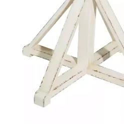 Kirklands Home Accent & End Tables|Rustic Hourglass Side Table White