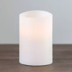 Rustic LED Pillar Candle, 4x6 in. Flameless Candles