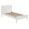 Kirklands Home Beds & Headboards|Rustic White Pine Panel Twin Bed Frame