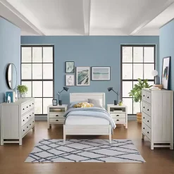 Kirklands Home Beds & Headboards|Rustic White Pine Panel Twin Bed Frame