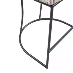 Kirklands Home Bar Stools & Counter Height Stools|Rustic Woven Rope Back Counter Stool White