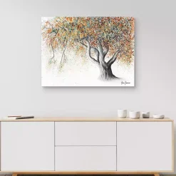 Kirklands Home Canvas Art|Rusty Autumn Tree Canvas Art Print Orange