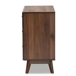 Kirklands Home Dressers & Chests|Sabrina Walnut Wood 3-Drawer Chest