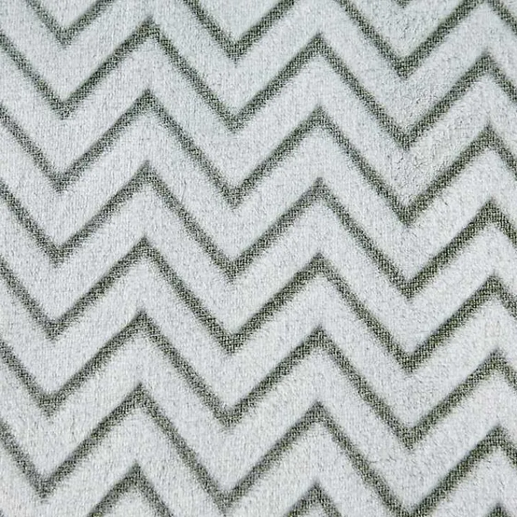 Sage Chevron Plush Throw Blankets & Throws