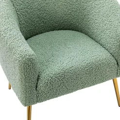 Kirklands Home Accent Chairs|Sage Contemporary Barrel Accent Chair Green