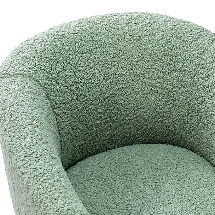 Kirklands Home Accent Chairs|Sage Contemporary Barrel Accent Chair Green