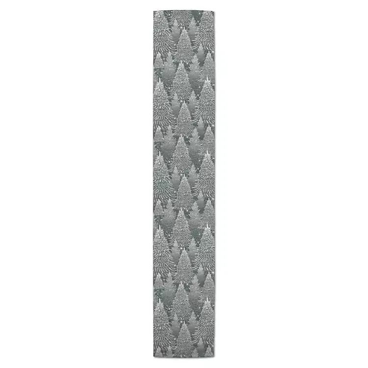 Kirklands Home Table Linens|Sage Forest Winter Twill Table Runner, 90 in.