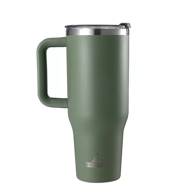 Kirklands Home Glassware & Drinkware|Sage 40 oz. Insulated Travel Tumbler Green