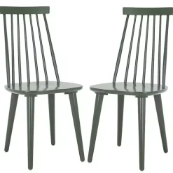 Kirklands Home Dining Chairs|Sage Burris Dining Chairs, Set of 2 Green