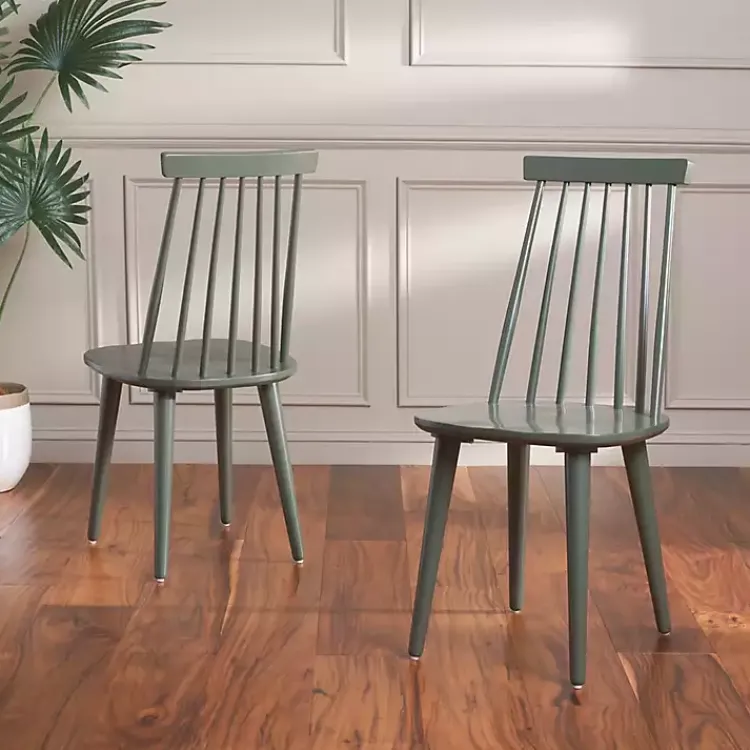 Kirklands Home Dining Chairs|Sage Burris Dining Chairs, Set of 2 Green