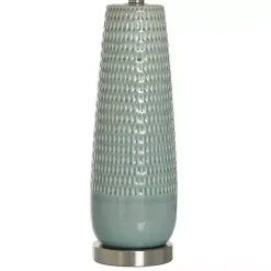 Kirklands Home Table Lamps|Sage Green Ceramic Dimpled Table Lamp White