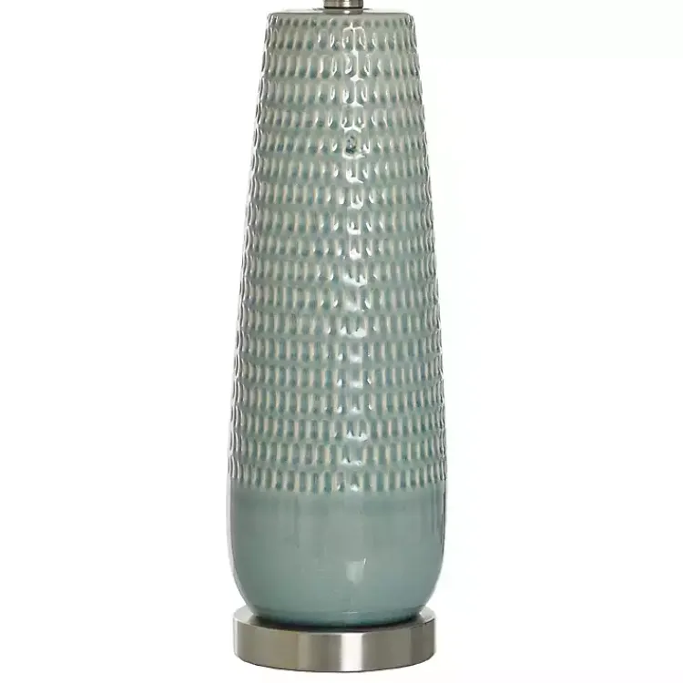 Kirklands Home Table Lamps|Sage Green Ceramic Dimpled Table Lamp White