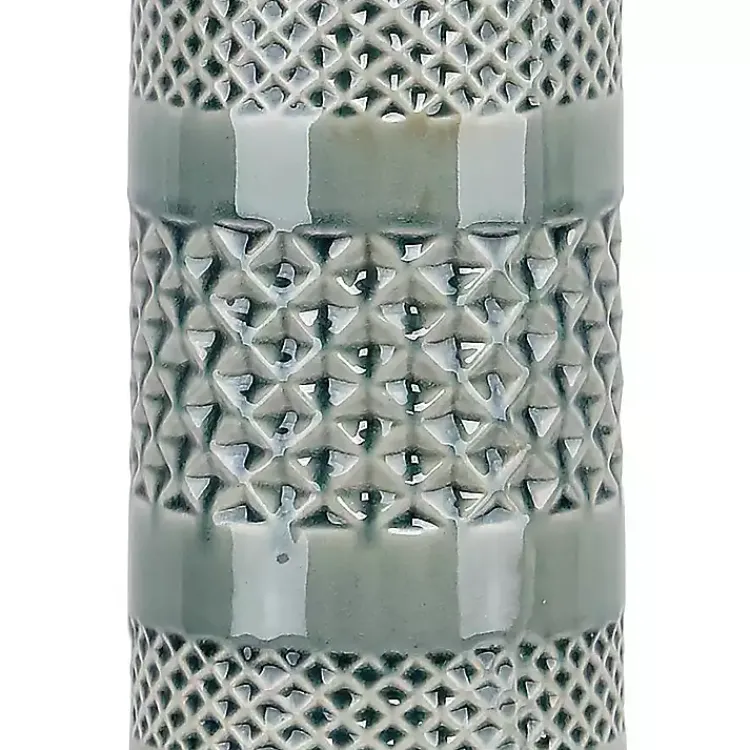 Kirklands Home Table Lamps|Sage Green Geometric Table Lamps, Set of 2 White