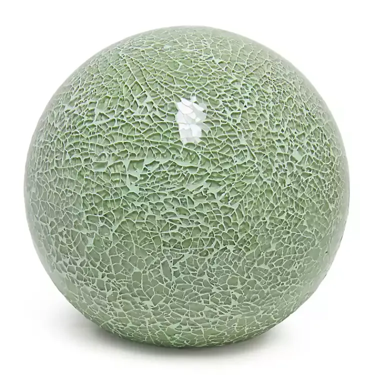 Kirklands Home Table Lamps|Sage Mosaic Ball Table Lamp Green